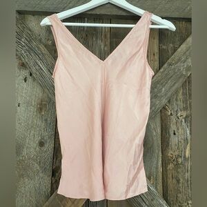 J crew pink v-neck tank top